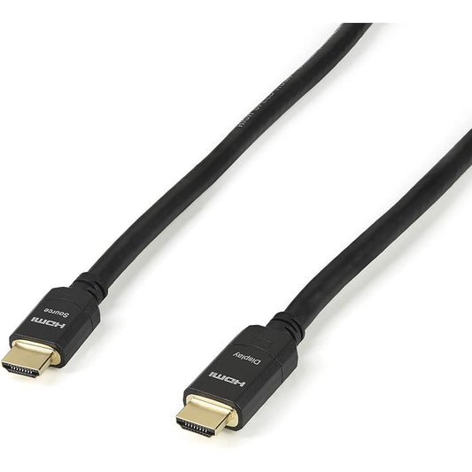 StarTech.com High Speed HDMI Active Cable with Built-in Signal Amplification Circuit 24.4m 4K Compatible Ultra Ultra HD 4K2K Resolution Black HDMIMM80AC