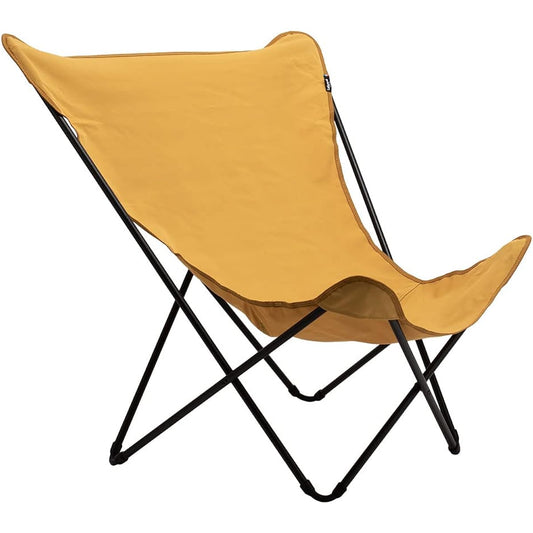 [Lafuma Mobilier] Lafuma MOBILIER Design Chair Pop Up Chair Folding Outdoor LFM2777-7234 Yellow Design Chair POP UP XL Curry [Parallel Import]