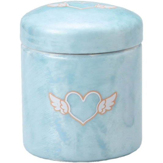 Second Life SK Angel Pearl Blue Urn 85003 6 inch