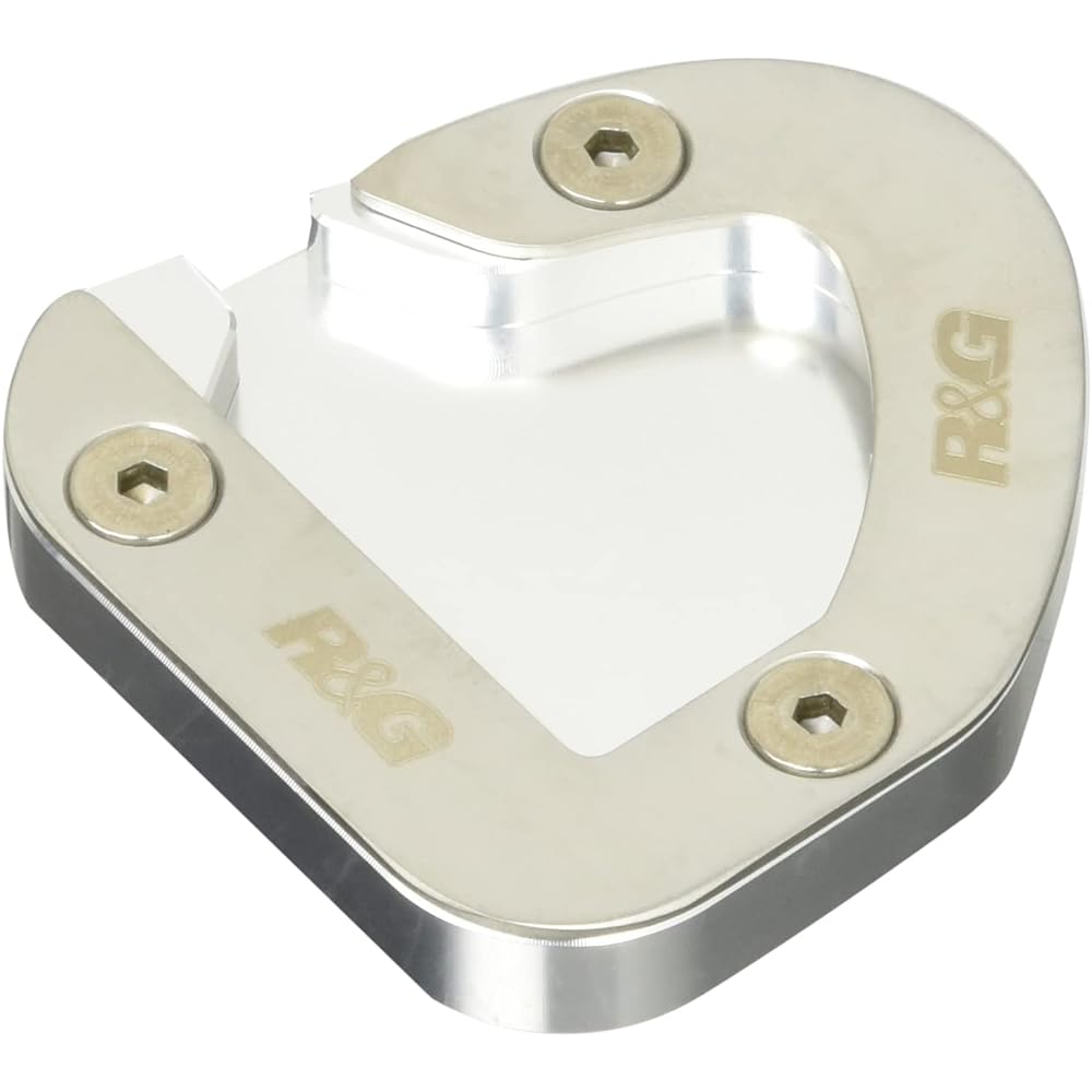 R&G Kickstand Shoe Aluminum/Stainless Steel Silver/Black GSX1250FA(-13) BANDIT1250 ABS [Bandit](07-) RG-PKS0014SI