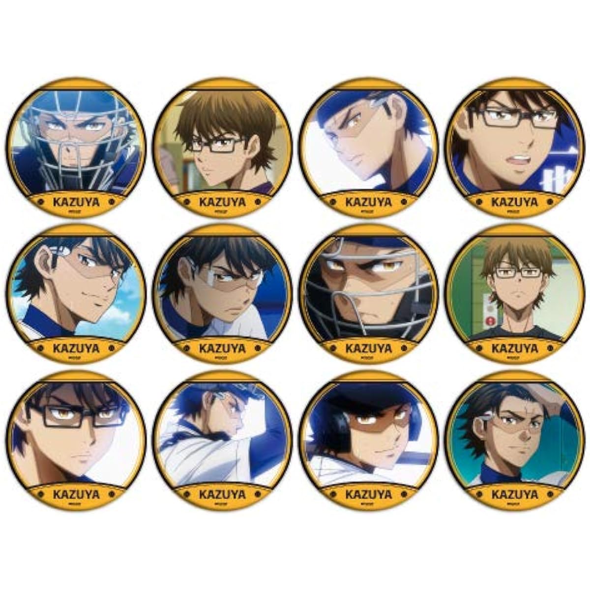 Ace of Diamond actⅡ 16 Kazuya Miyuki ver. Can badge BOX