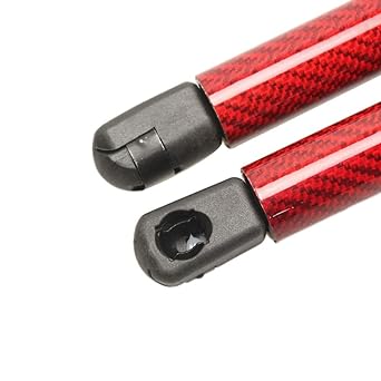 KUNSYOUKIM 2001-2007 Mini Hood Damper for Mini (BMW) R50 R52 R53 R56 Hatchback Convertible ADB115801 BGS10960 Genuine Replacement, Set of 2 (Normal Black) (Red Carbon)