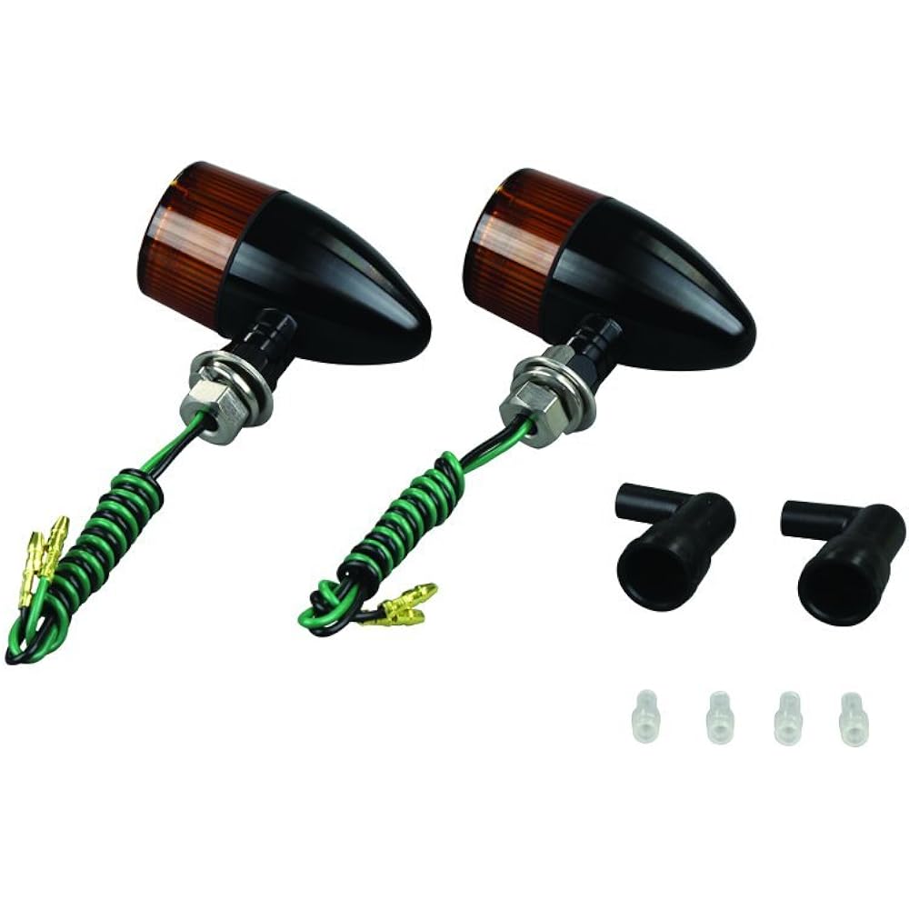 POSH Motorcycle Supplies Aluminum Machined Turn Signal Bullet Type 091098-S6