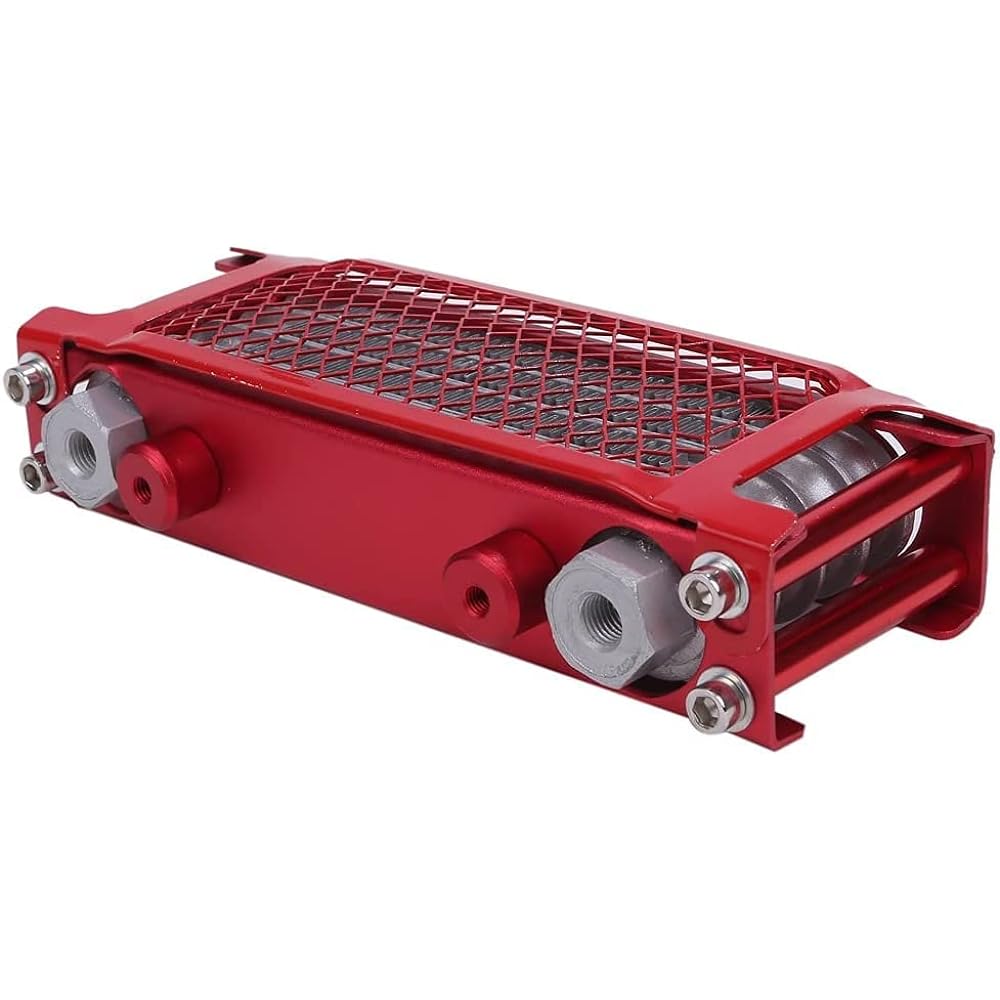 [CFT TIME] Oil Cooler Monkey Bike 4 Stage Honda Cooling Radiator Gorilla Cub Buggy Ducks (Red)