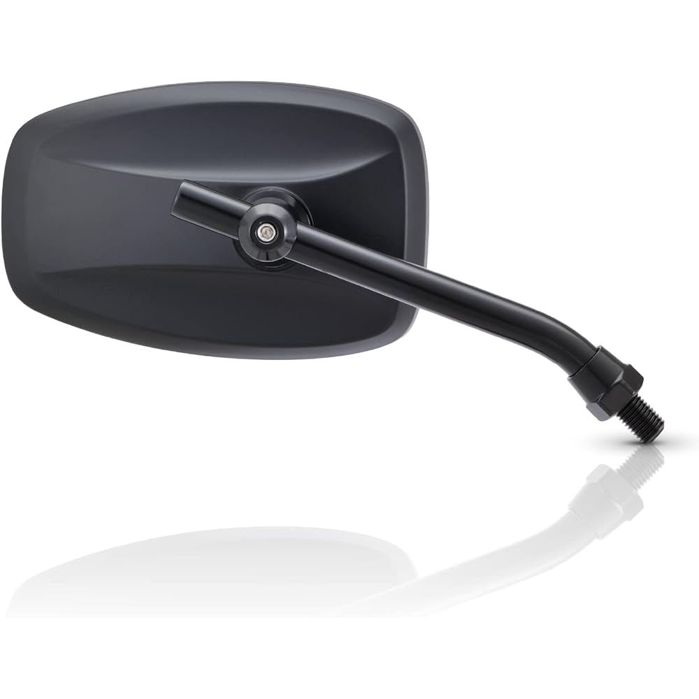 Daytona High Visibility Mirror, Motorcycle Mirror, 1 on each side, Left and right, For Yamaha only (2007 models and later) Compliant with new safety standards, Parallel/Low Black 26227