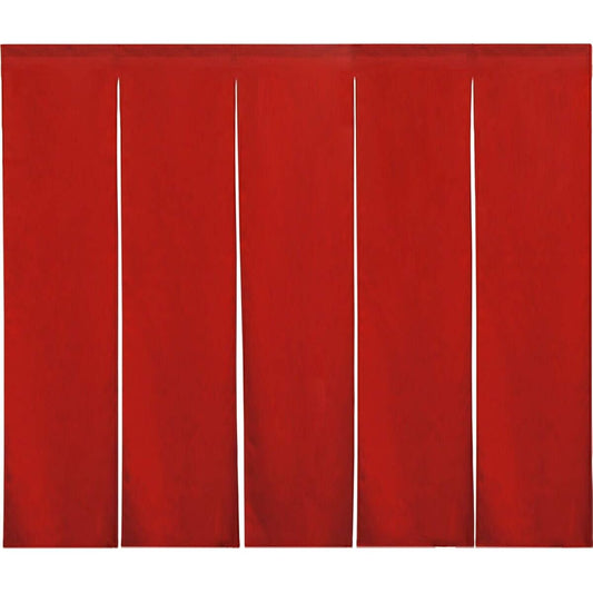 Noren Kobo Noren Plain Cotton Size Order Width 210cm Length 180cm 5 Pieces Goodwill Non-See-through For Stores Restaurants Room Divider Blindfold Natural Simple Katsuragi Red 94185