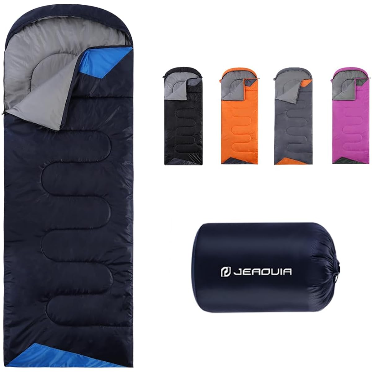 Envelope-shaped sleeping bag, lightweight, thermal, waterproof, easy storage sleeping bag, for mountain climbing, sleeping in the car, camping, office vacation, evacuation, 1.35kg, can be used in spring, summer, and autumn.