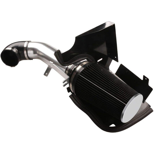 MOOSUN 4 inch cold air intake system + heat shield 99-06 GMC/chavy V8 4.8L/5.3L/6.0L/Silverado 1500/2500/3500 (black)