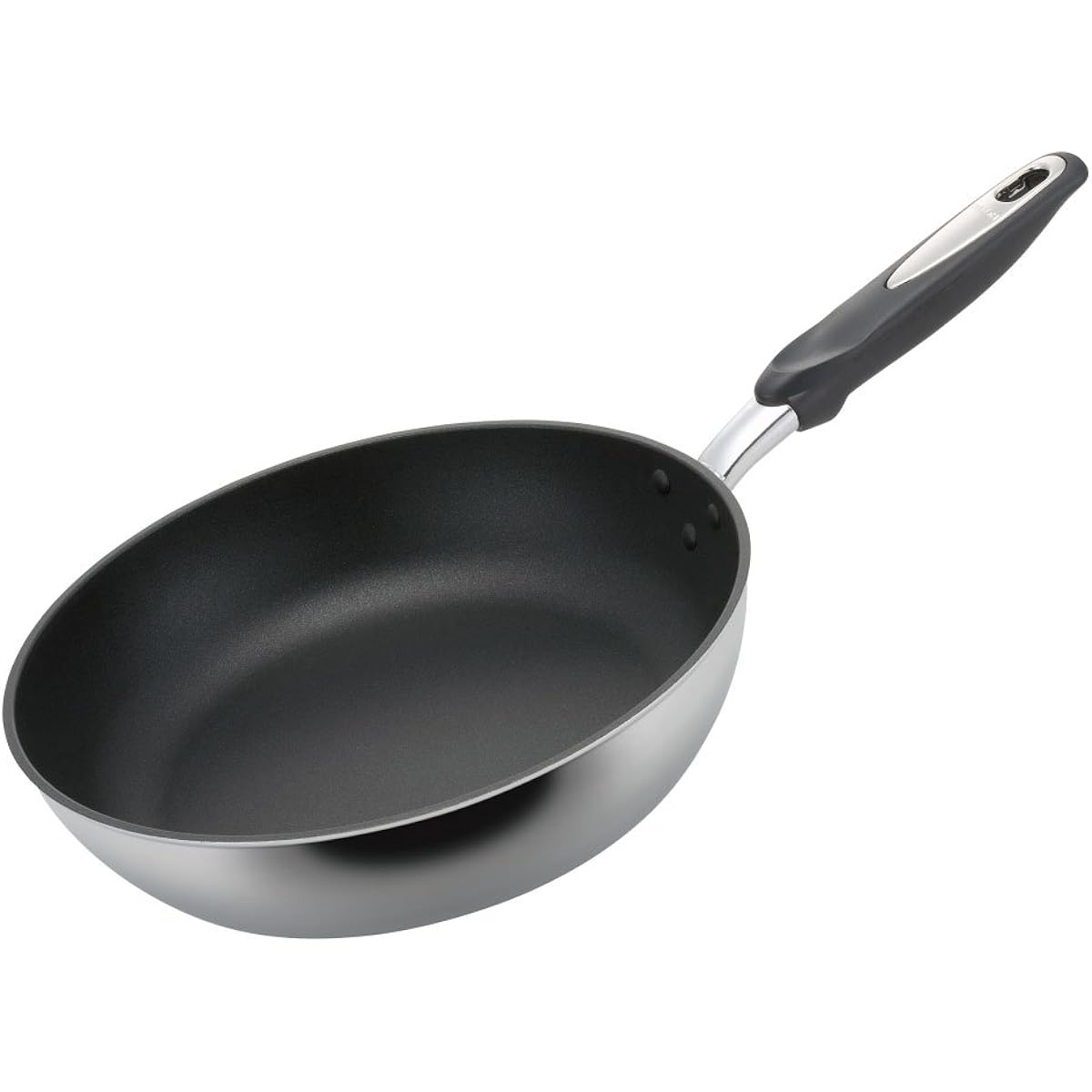 Hokuriku Aluminum Frying Pan 28cm [IH Compatible] Wide IH High Cast Teflon Treated Made in Japan