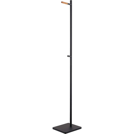 Yamazaki Jitsugyo 5913 Entrance Coat Hanger Black Approx. W23 x D30 x H162.5cm Tower Entrance Office Space-saving Smart Design