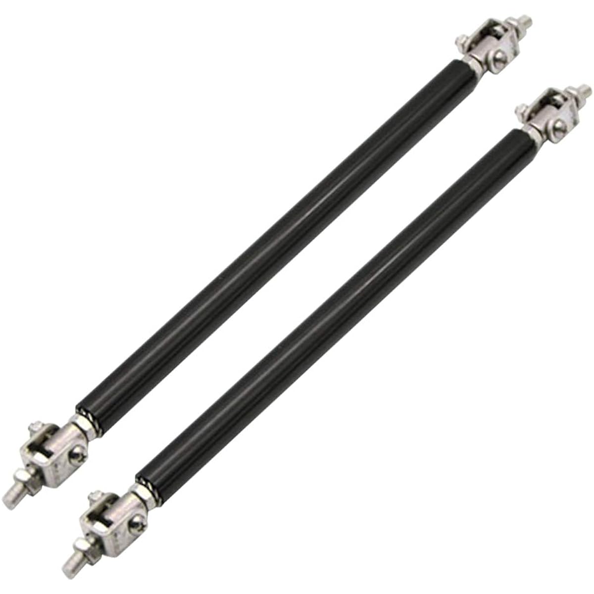 IDAIN Front bumper lip splitter strut tie bar strut rod 1 pair black 150mm USISK0014