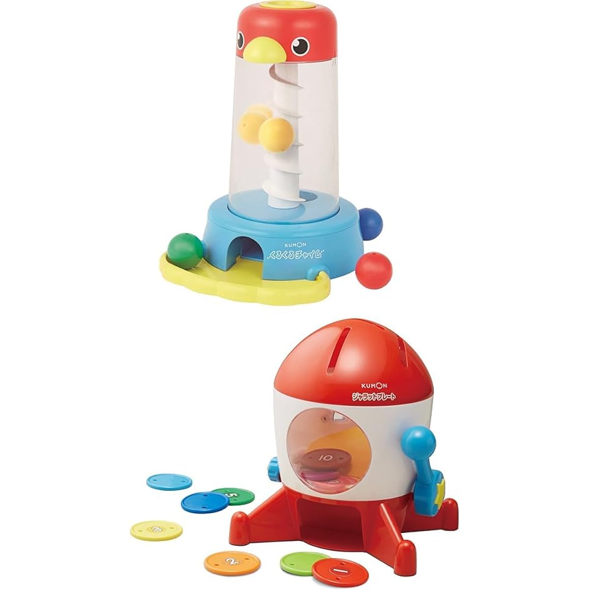 KUMON PUBLISHING Kurukuru Chime + Jarratt Plate [Set Purchase] Educational Toy Toy KUMON