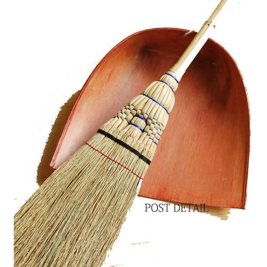 [Shirakiya Denbei Shoten] Harimi large + lazy long handle broom set