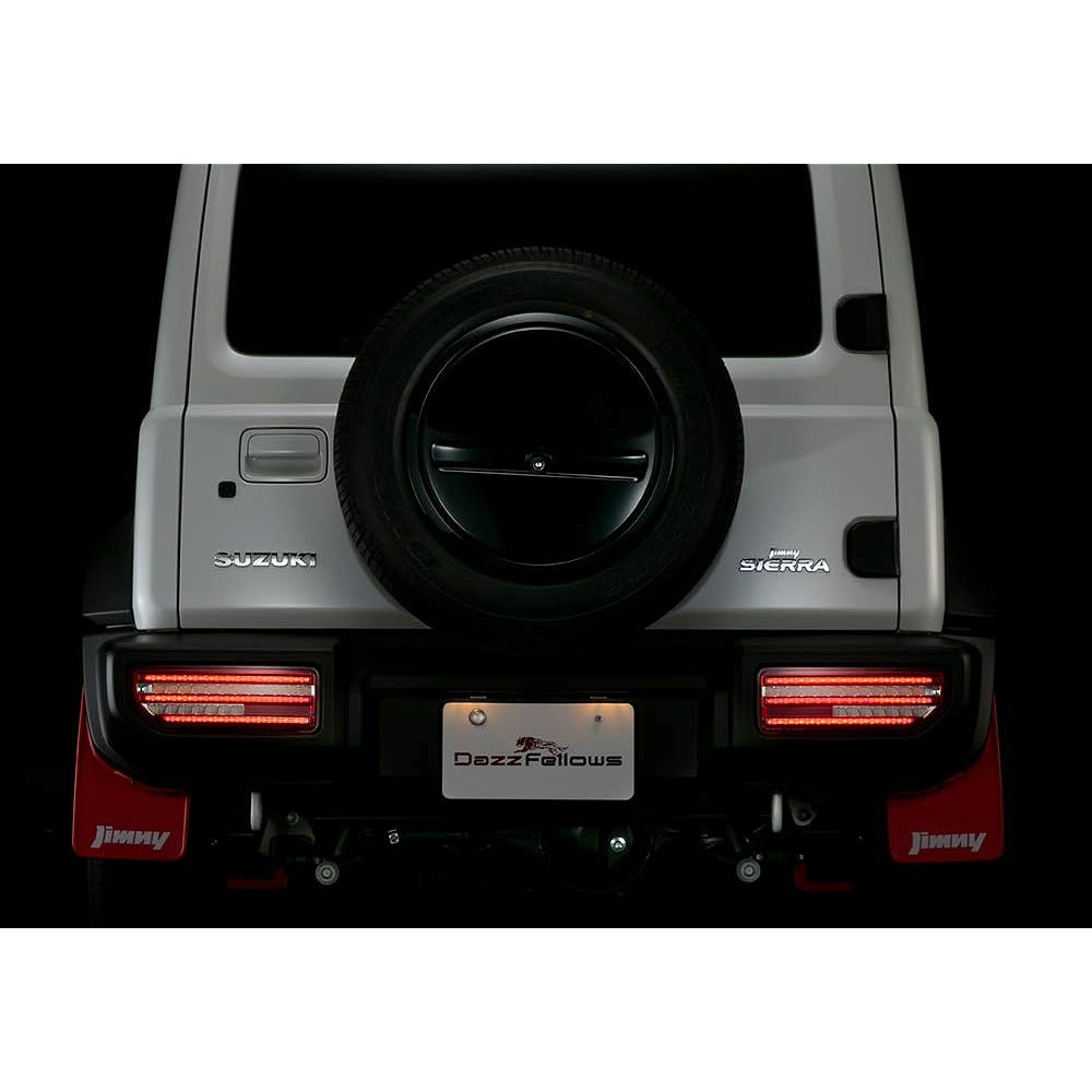 DazzFellows/Dazfellows Premium LED Tail Lamp Jimny (JB64/JB74) Type 1, Clear/Red Chrome