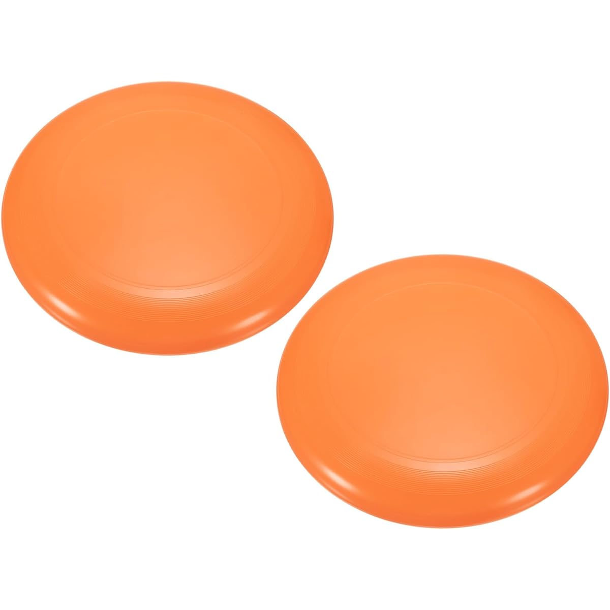 PATIKIL Flying Disc 10.8" 175g Set of 2 Sports Training Disc Backyard Lawn Beach Outdoor Park Orange Color