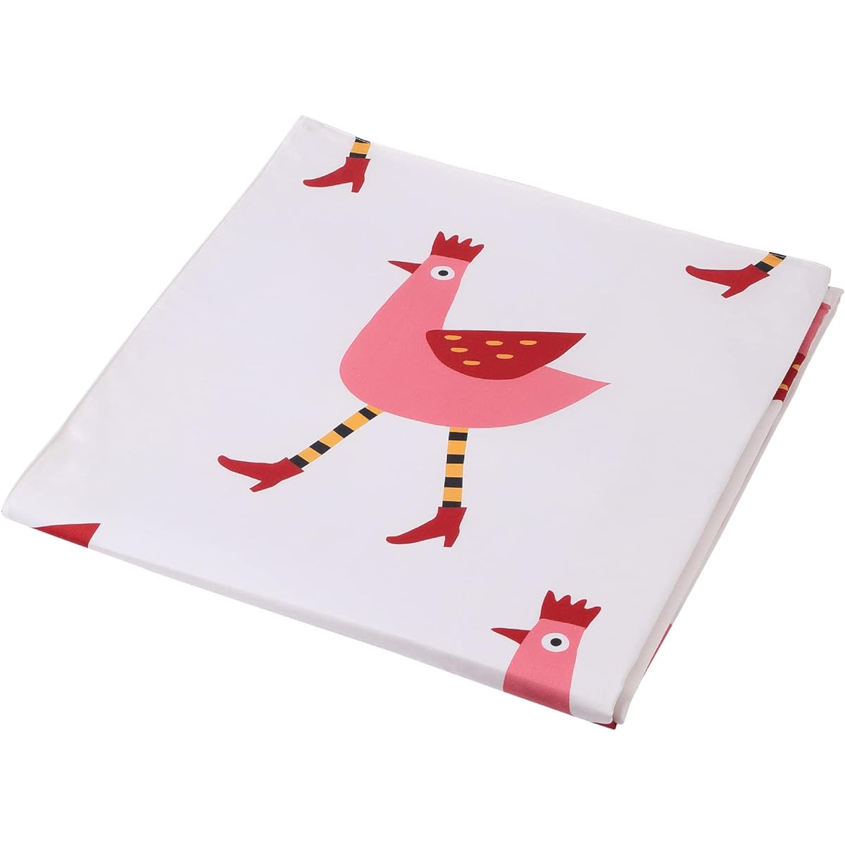 nishikawa [Nishikawa] Atsuko Matano Duvet Cover, Single, Washable, 100% Cotton, Quick Snap for Easy On and Off, Fully Opening Zipper, Smooth Satin Fabric, Chicken MT3601, Made in Japan, Pink, PI03900616