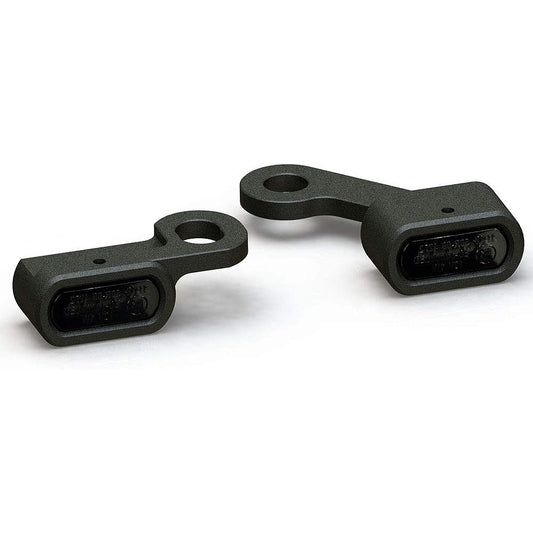 Compatible with Harley Sportster 2014 and later LED Relocation Micro Mini Turn Signal Black Body Smoke Lens for XL883 XL1200