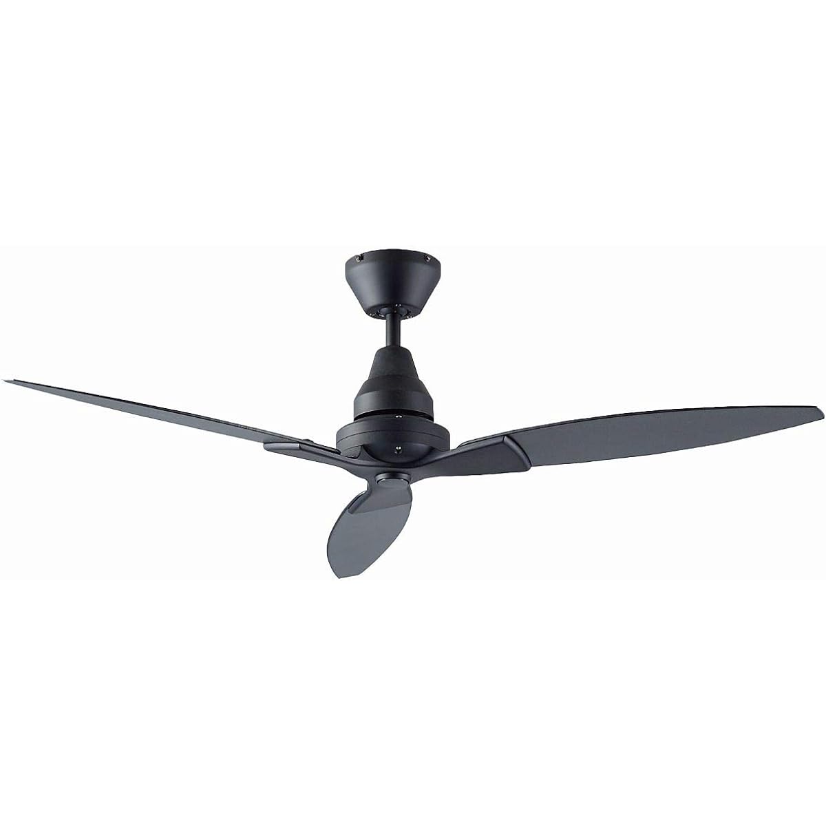 Daiko Ceiling Fan Black Thin Lightweight Remote Control Easy Installation [DGF-072]