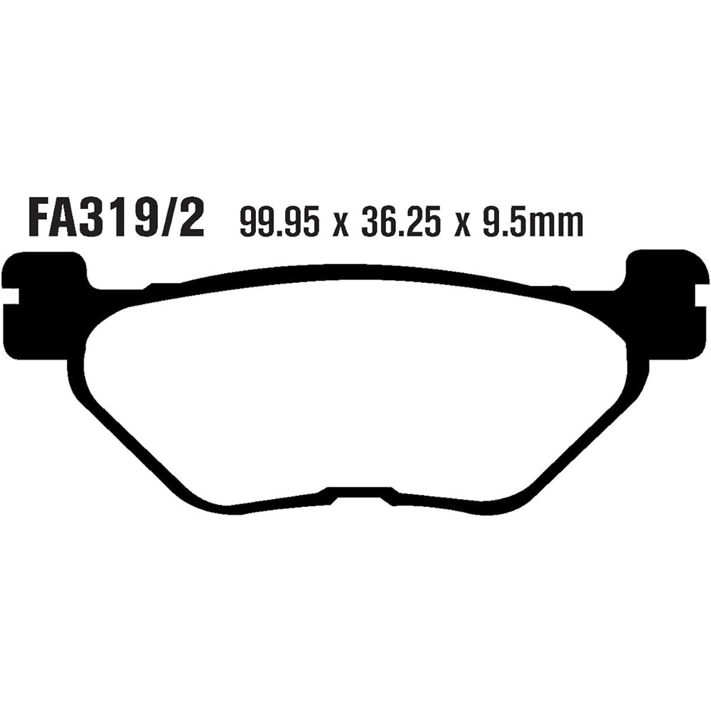 EBC BRAKES FA319/2V half -baked disc brake pad
