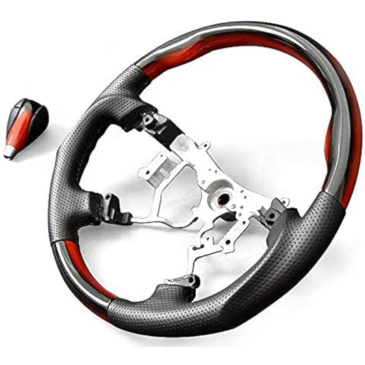 HELIOS Hiace 200 Series 4 Type 5 Type 6 Gun Grip Steering & Shift Knob Red x Black Gradient