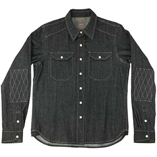 KADOYA K'S PRODUCT Motorcycle Shirt [Made in Japan] RIDE WORK SHIRT2 (Ride Work Shirt) Black M NO.6572