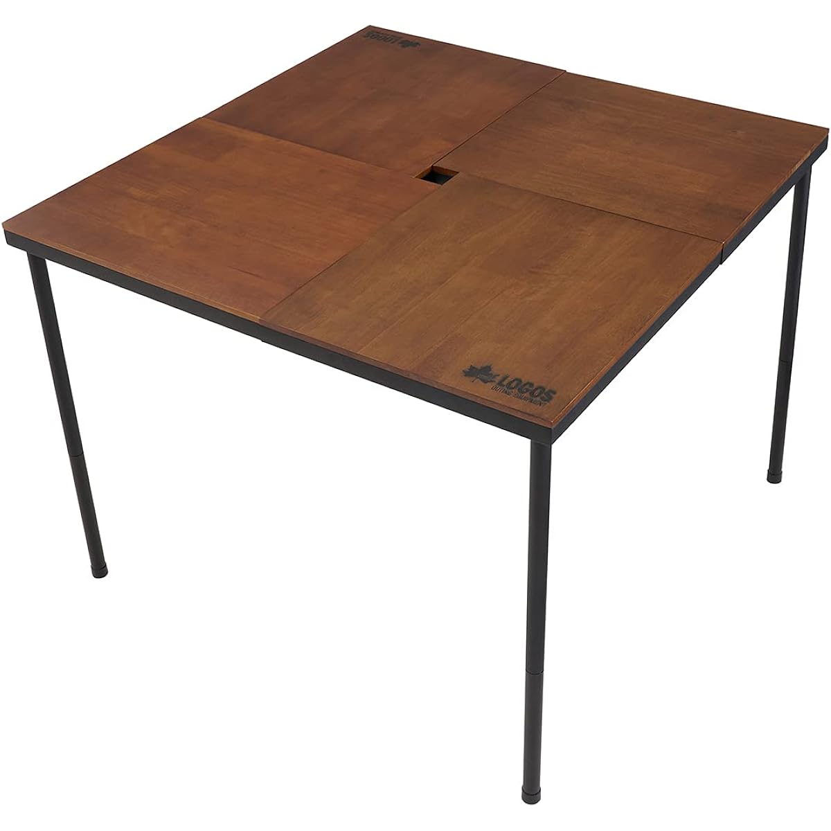 LOGOS Iron Wood Table Square 81064195 Brown (approx.) Width 90 x Depth 90 x Height 70.5/60.5/43.5/31/20.5cm