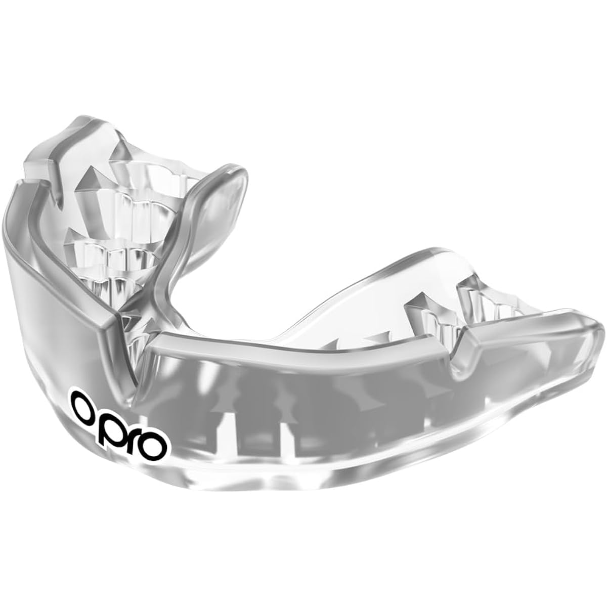 OPRO Mouthguard [Instant Custom Fit] Sports Mouthpiece Made in England [Official Store] (Adult, Clear & Clear)