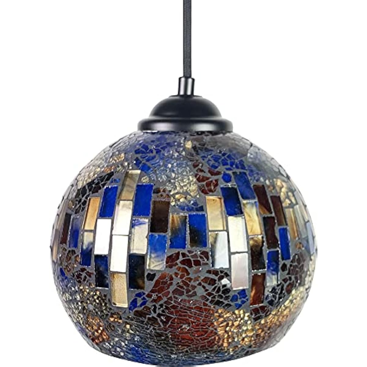 Ishiguro Mosaic Pendant Light L Klimt Blue φ185×140mm (cord length approx. 70cm)