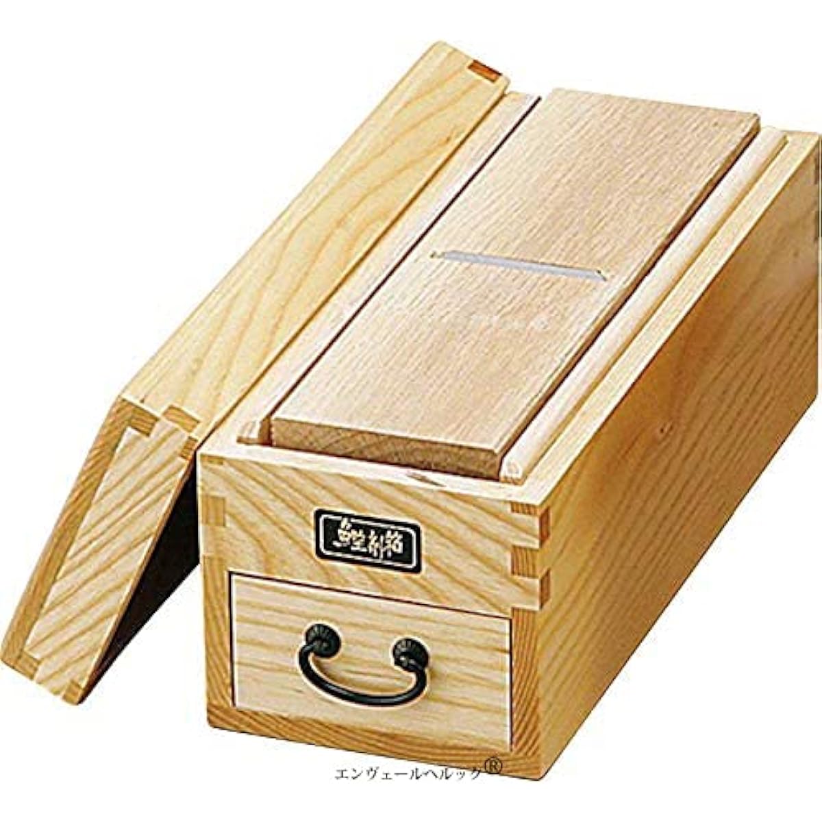 Enjoy the flavorful freshly shaved bonito flakes Box 10 x 25 x Height 11cm Plain wood Made in Japan Enjoy the happiness of freshly shaved bonito flakes at home Nostalgic Enver Helluk (R)
