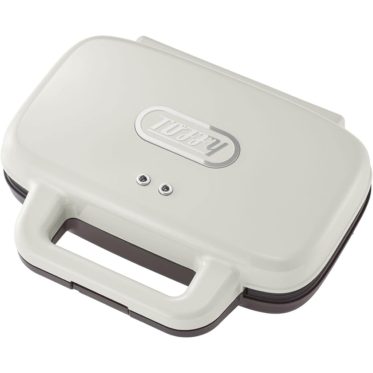 [Toffy] Hot Sandwich Maker K-HS4 (Ash White) Baked in 2 Pieces Wide Plate Easy Retro Cute Breakfast Holiday Morning Living Alone K-HS4-AW