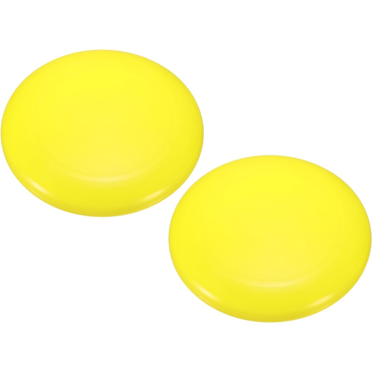 PATIKIL Flying Disc 10.8" 175g Set of 2 Sports Training Disc Backyard Lawn Beach Outdoor Park Yellow