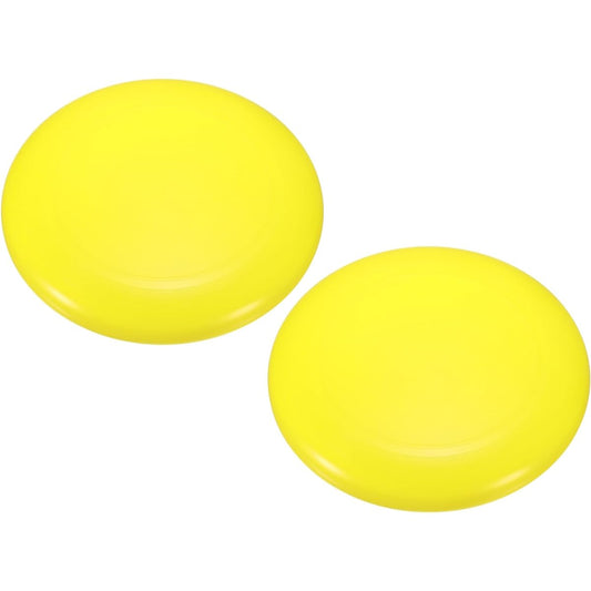 PATIKIL Flying Disc 10.8" 175g Set of 2 Sports Training Disc Backyard Lawn Beach Outdoor Park Yellow