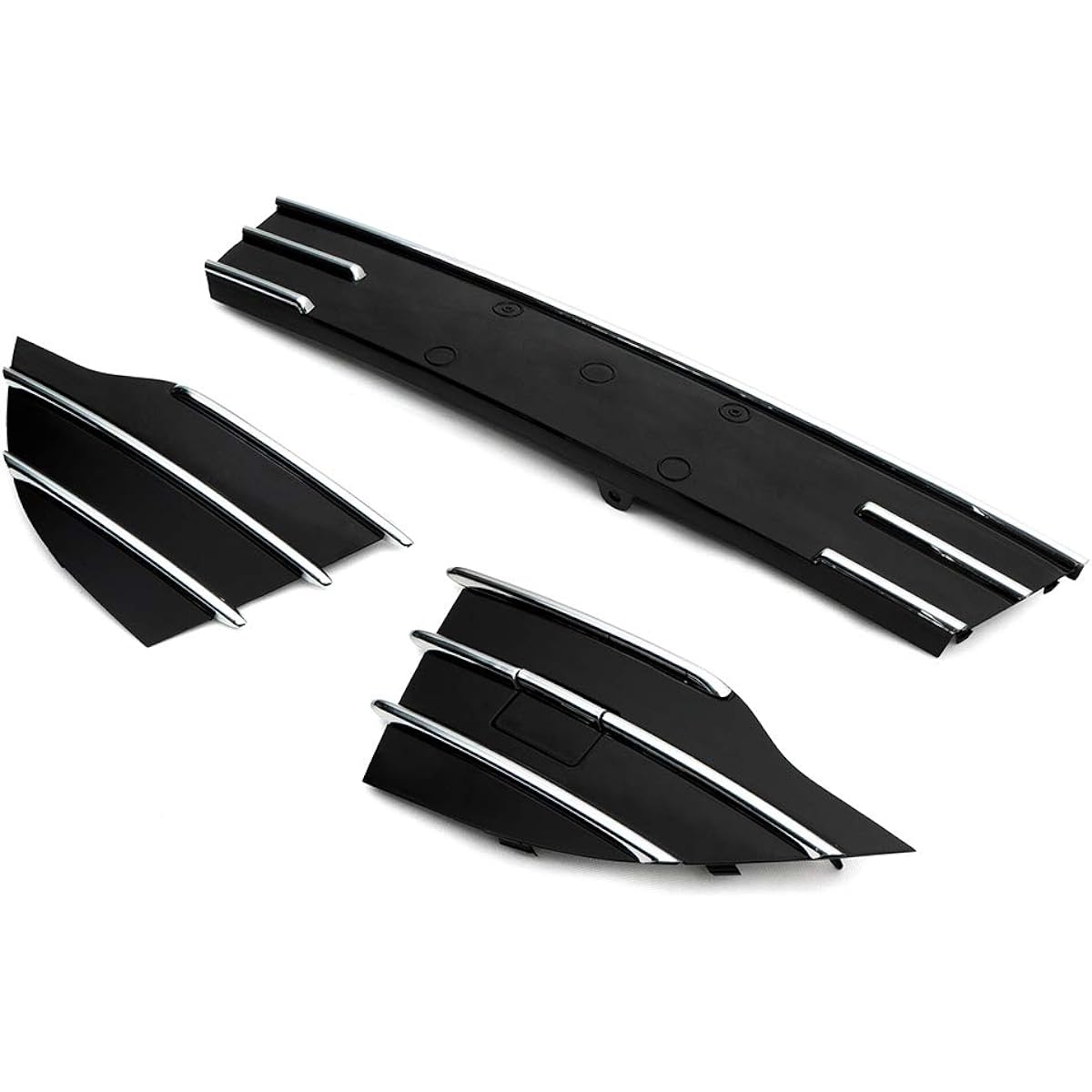Cheda Front Bumper Grill Bottom Grill Cover 2013-2016 Ford Escape 2015 Black Chrome 2015