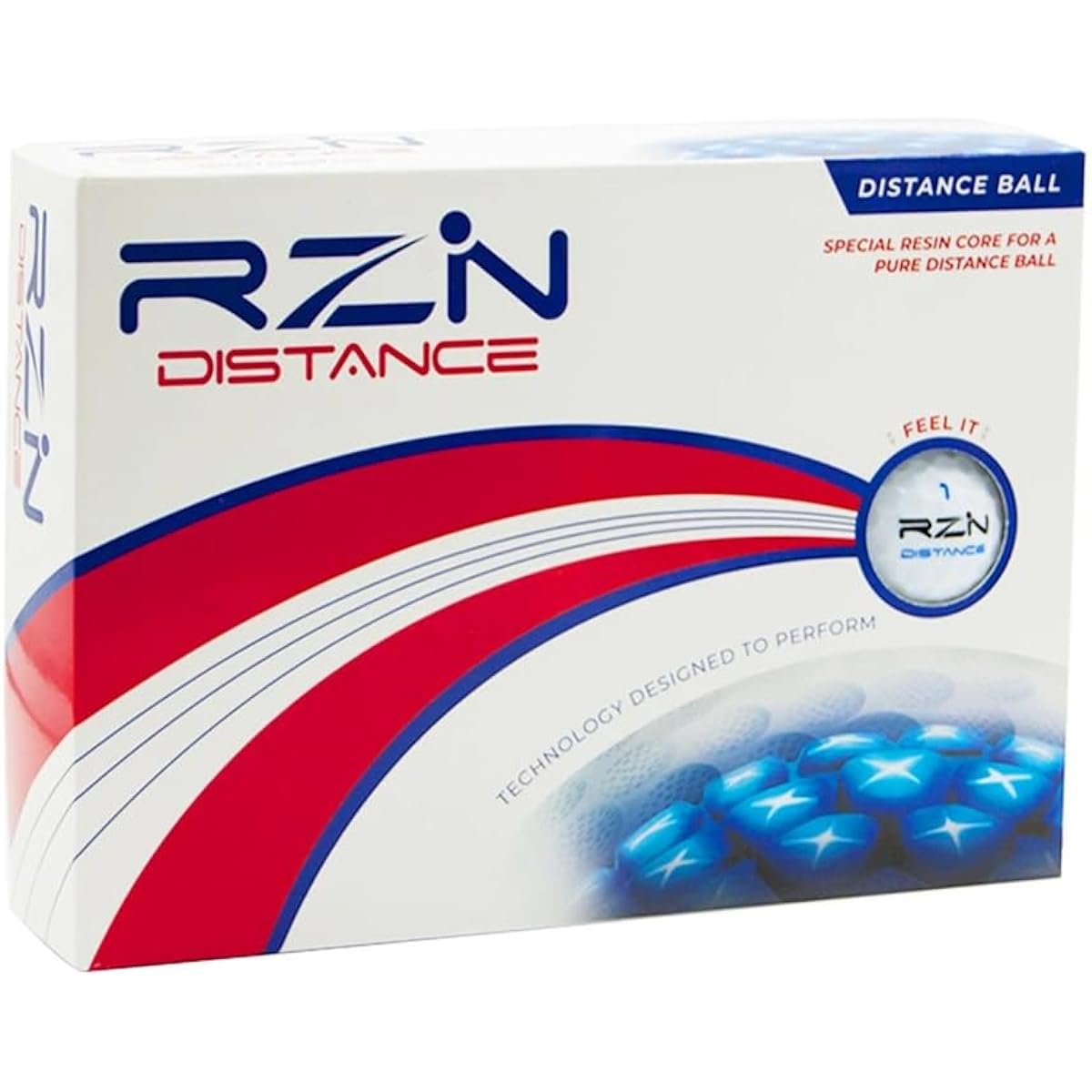 Resin Golf Golf Balls 3 Pieces DISTANCE 1 Dozen (12 Pieces) Resin Golf Japan Officially Distributed Product White
