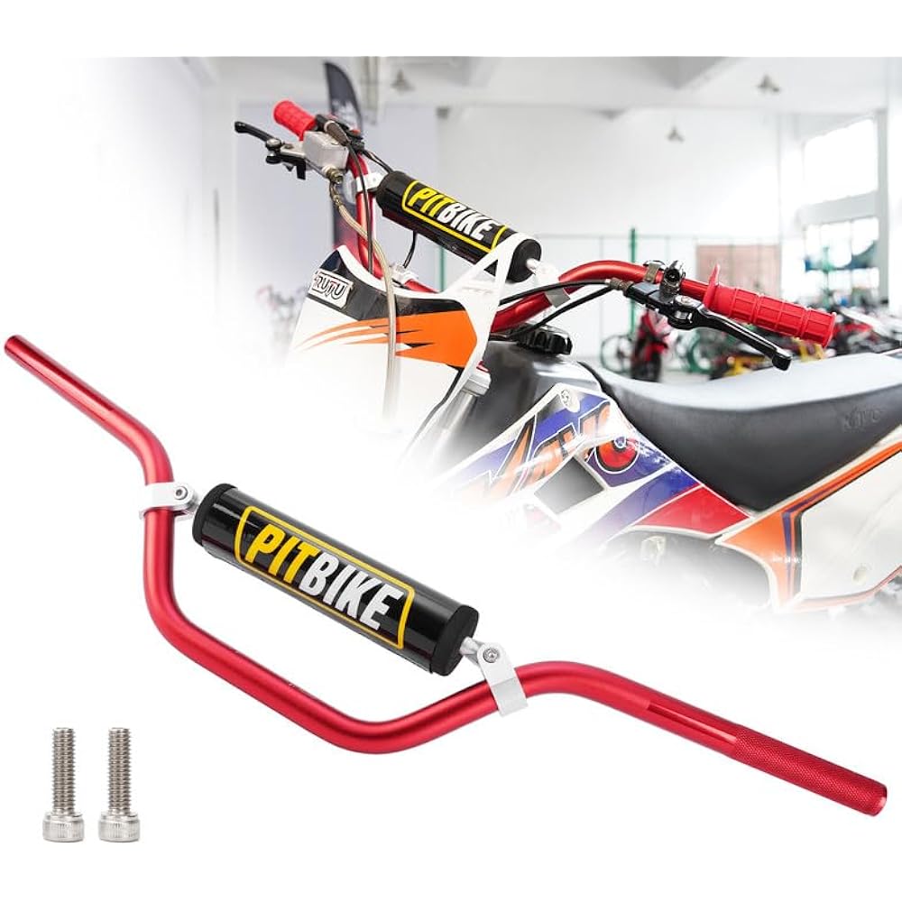 PRO CAKEN CRF YZF KXF KLX 7/8" 22mm Handlebar Foam Pad Replacement RMZ DRZ KTM Pit Dirt Bike Motocross ATV Quad Red