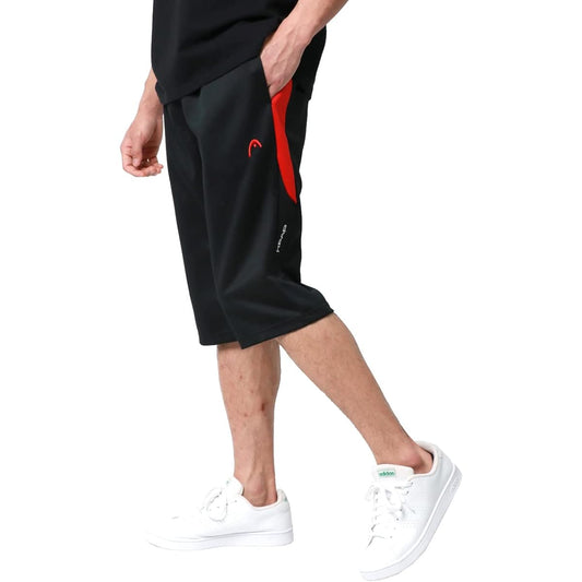 [Head] Men's Jersey, Lower 3/4 Length, Absorbent, Quick Drying, Antibacterial and Odor Resistant, Side Panel, Half Pants, Shorts, Room Wear