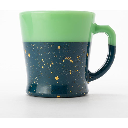 Fire-King D Handle Mug Forest Green