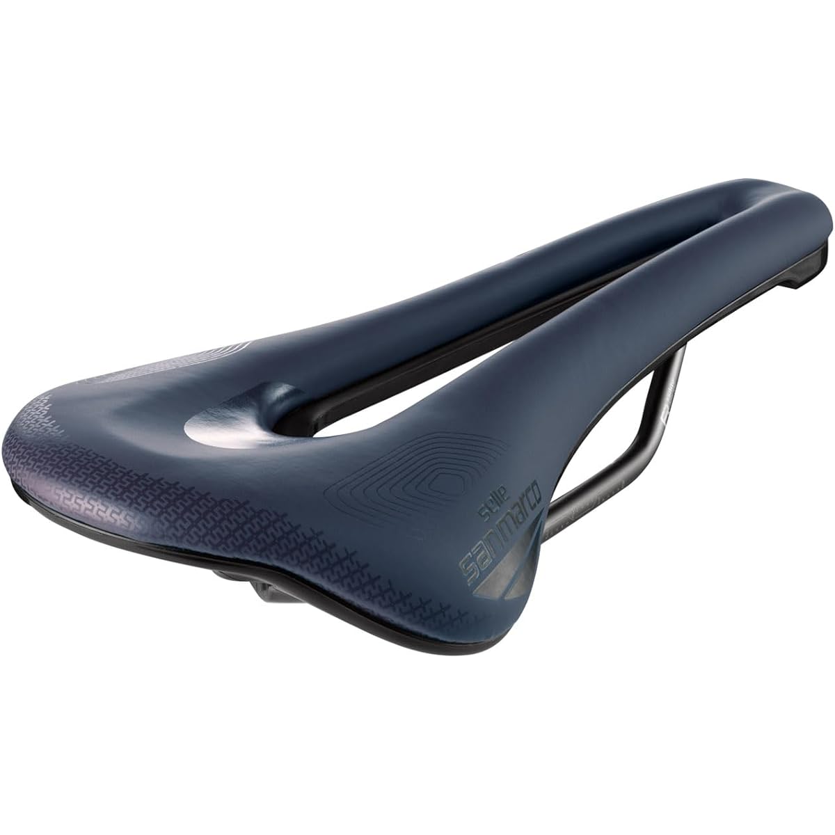 Selle Sanmarco Bicycle Saddle SHORTFIT 2.0 Supercomfort Open-Fit Racing BLUE Short Fit 2.0 Supercomfort Racing Blue Narrow 291LN705