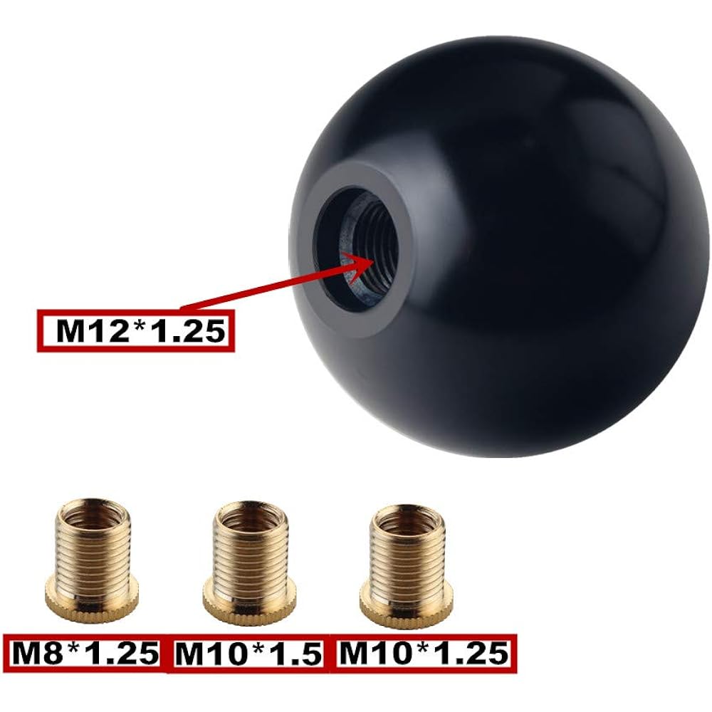 Dewhel Black/White Inlay 200g Weight Japanese Numeric Shift Knob 12x1.25 10x1.5 10x1.25 8x1.25 5 Speed Shifter Nob Aluminum
