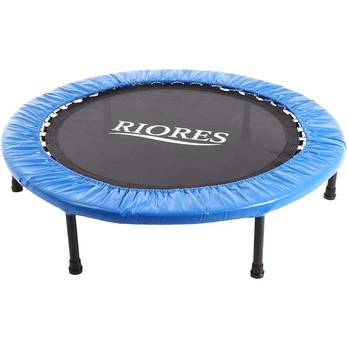 RIORES Trampoline for indoor use, home use, 102cm, load capacity 110kg, foldable, silent, diet, training, fitness, staying at home, gift, for adults, for children