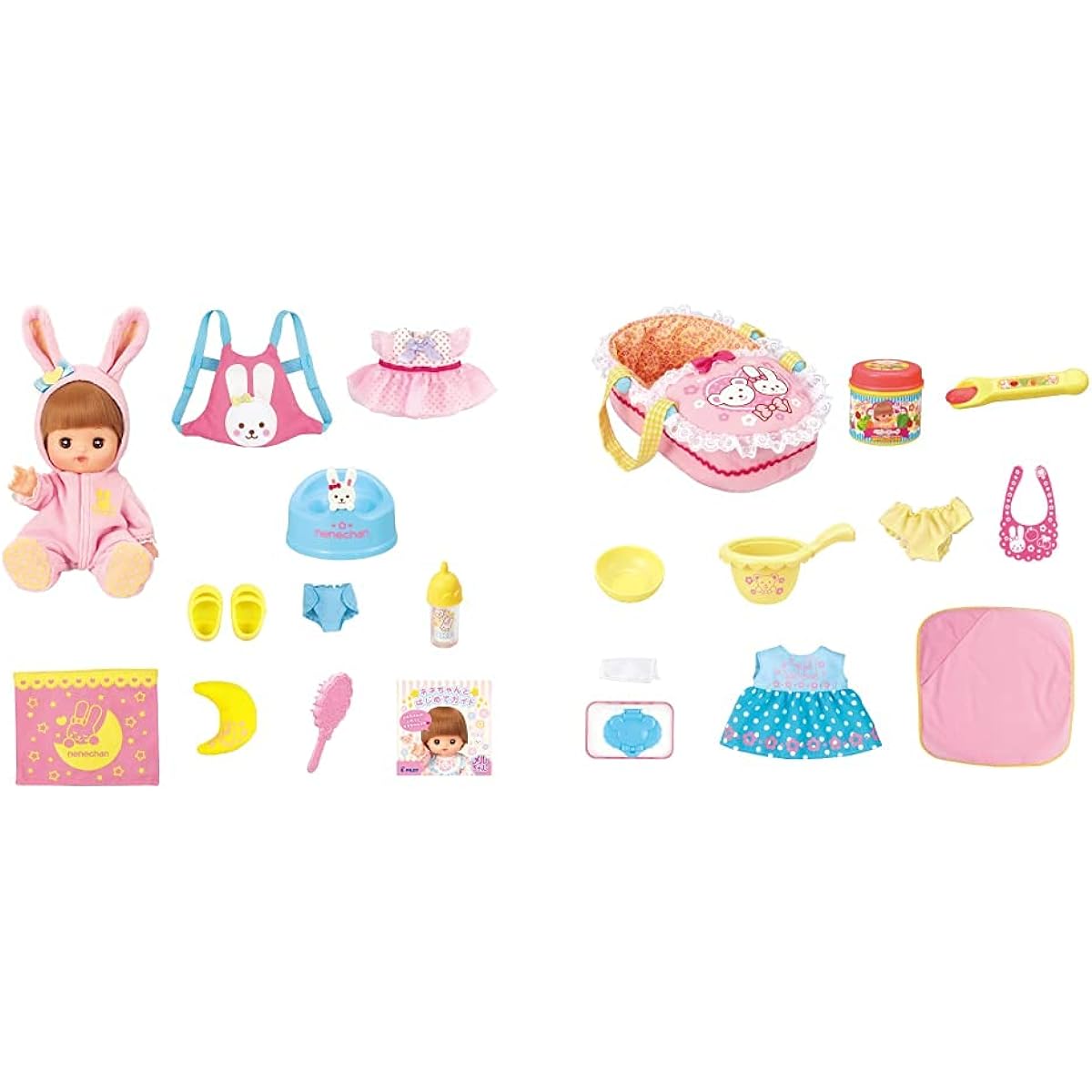 Mel-chan Doll Set Mel-chan's Sister Meme Pachikuri Nene-chan Introductory Set & Mel-chan New Year Parts Set of 10 Set [Purchase Set]