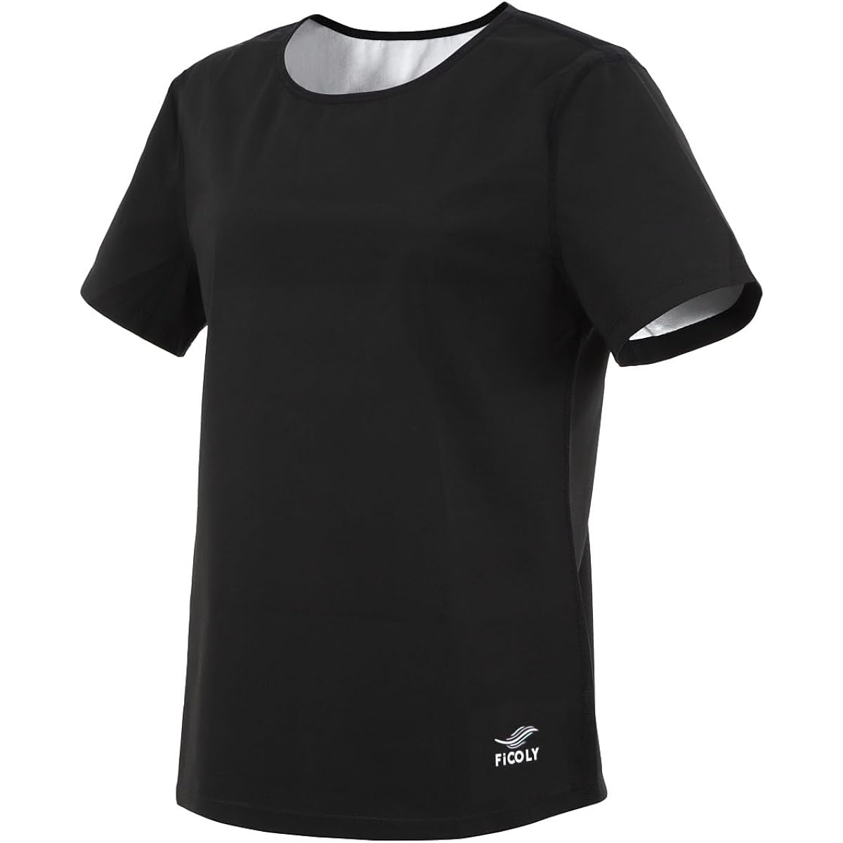 [FiCOLY] Sauna Suit, Short Sleeve, Women's, Sweating, Washable, Inner T-shirt, Large Size, Sauna Suit, FSTW-2