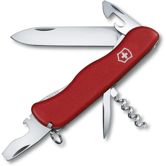 VICTORINOX Picnicker Swiss Army Knife Multifunctional Knife Disaster Prevention Goods Mountain Climbing Hiking Camping Scissors with Saw Swiss Made Multi-Tool with 11 Functions Small Compact Jutoku Knife [Domestic Genuine Product]