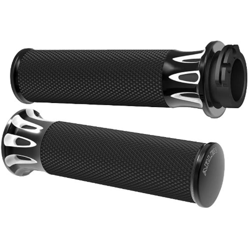 ARLEN NESS Deep Cut Black Grip 1976-2011 For Harley David Song Model