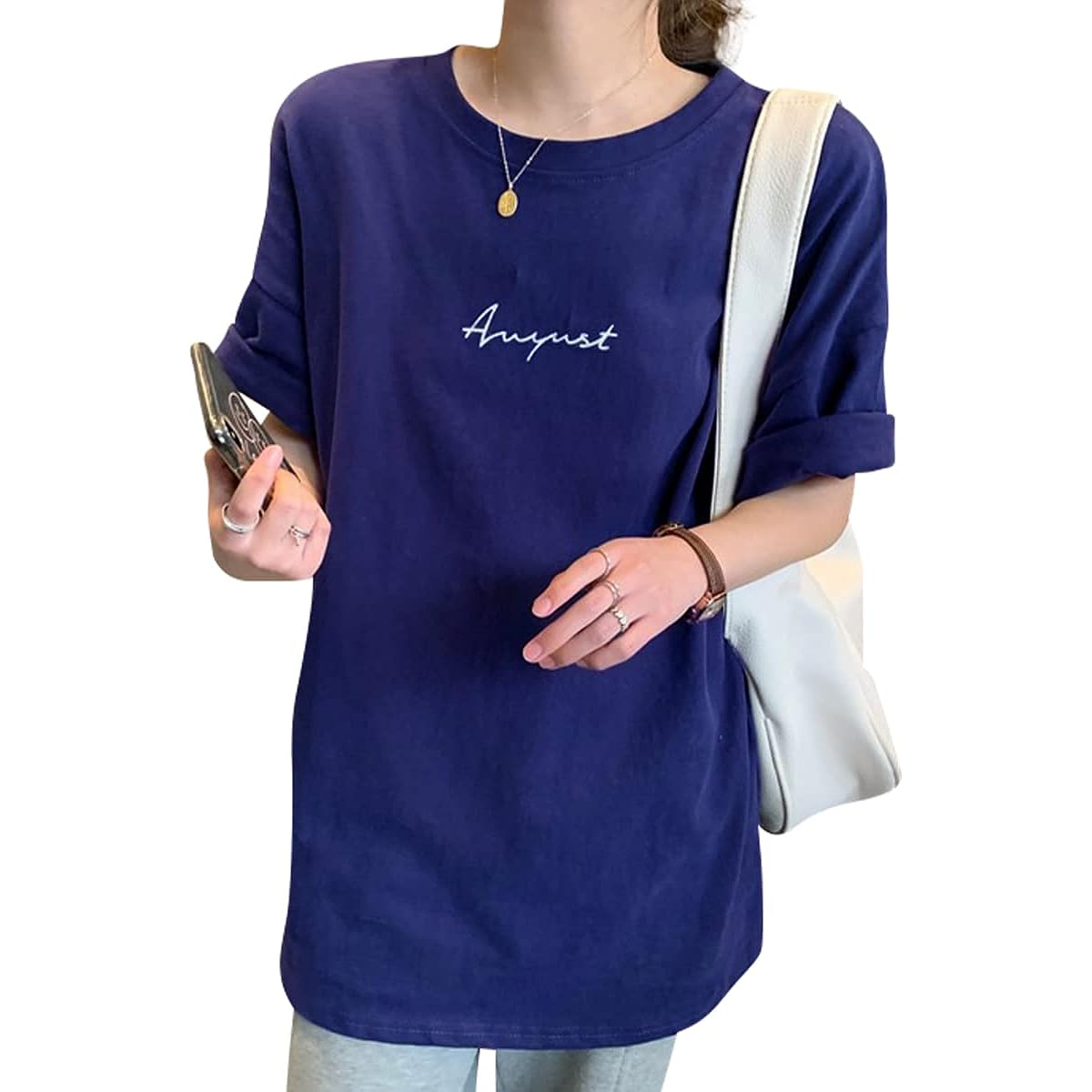 [WEARBIE] Oversized Logo T-shirt, Big Silhouette, Short Sleeve, Large Size, Women's M-2XL