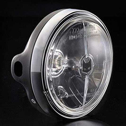 (Marshall) Headlight 722/702 Star Lux Full Kit Clear Lens Black Case Z-I/II/FX Series KAWASAKI Z1 Z2 750RS Z900 KZ900 Z400FX Z550FX Z750F Z750Four Z750FX