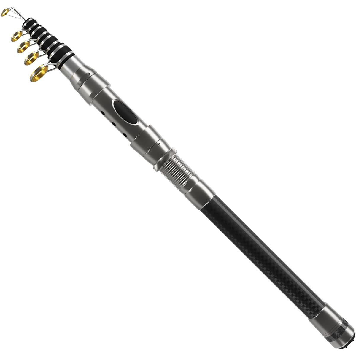 Fishing goo! [High cost performance] Fishing rod, versatile, lightweight, portable, swing-out, extendable, 1.5m~2.7m set
