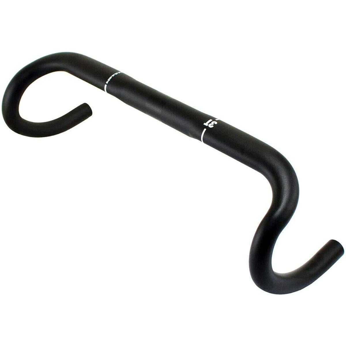3T Superergo Pro 31.8X400mm Road Alloy Handlebar, TH2225-N Black
