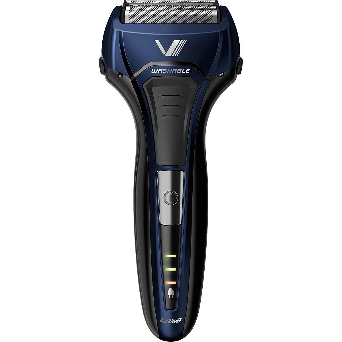 Izumi Seiki Seisakusho Izumi Electric Shaver Solid Series 4 Blades Reciprocating Fully Washable Blue (Replacement Blades + 1 Piece Included) IZF-V559-A-EA