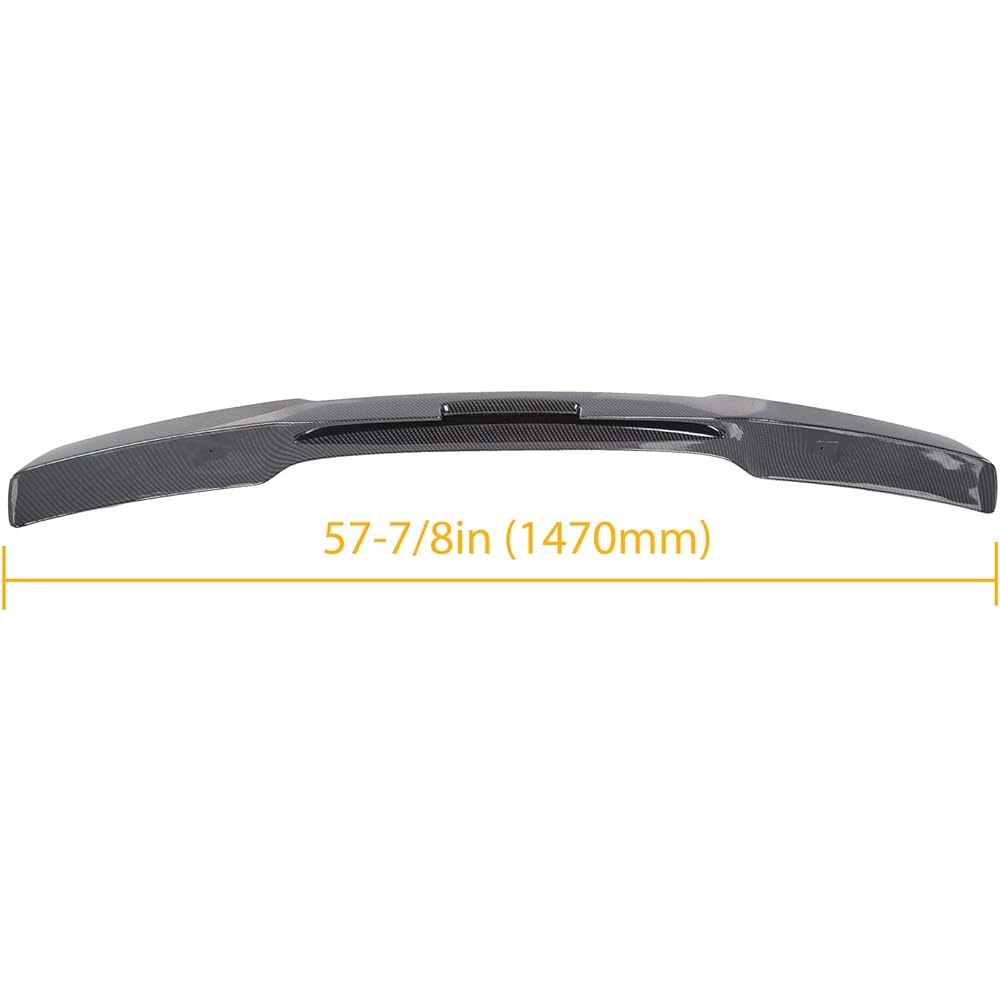 ECOTRIC Rear Tran Crid Wing Spoiler 2005-2013 Chevolier Civo Retivoli Colvet C6 ZR1 Compatible Carbon Fiber Painting